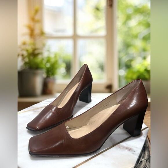 NWT COACH Malorie KO JO56 Italian Leather Block Heel Pumps Size 7.5 - Picture 4 of 14